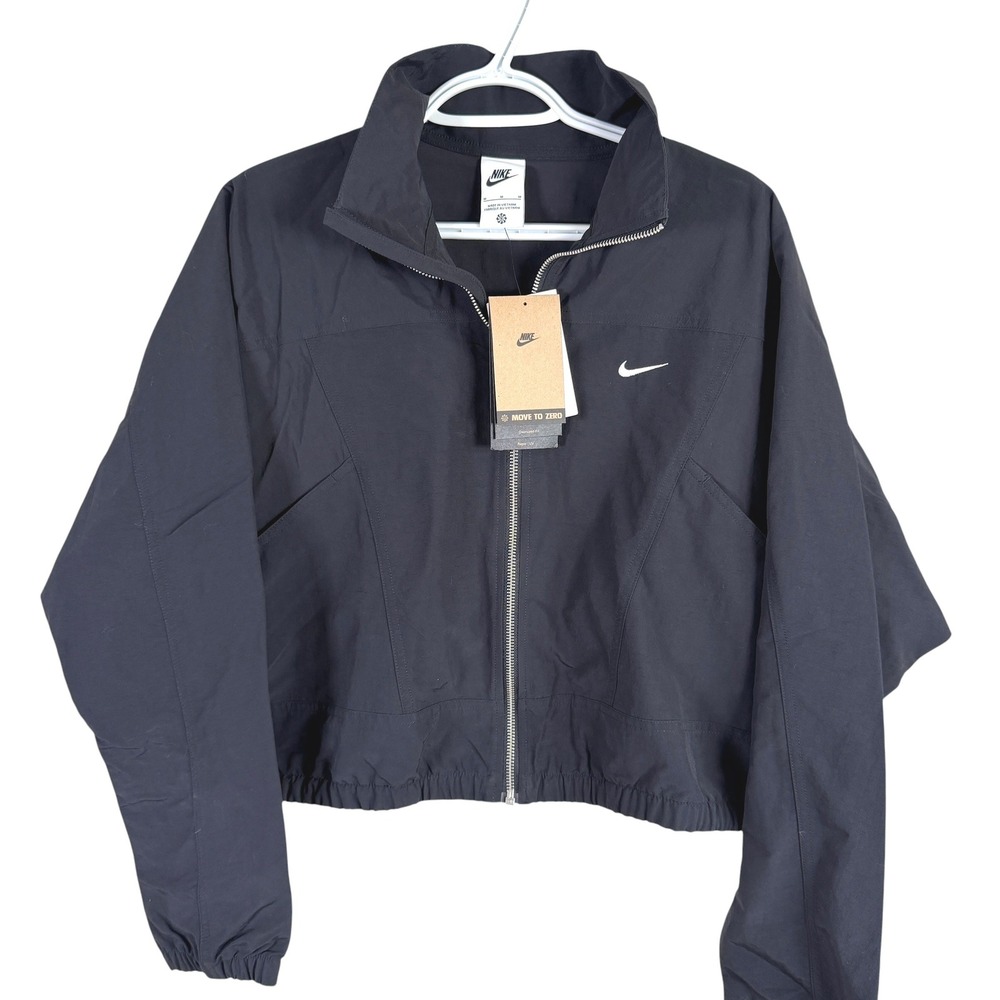 Nike Sportswear Everything Woven Repel UV Cropped Jacket Womens M Black HJ0999